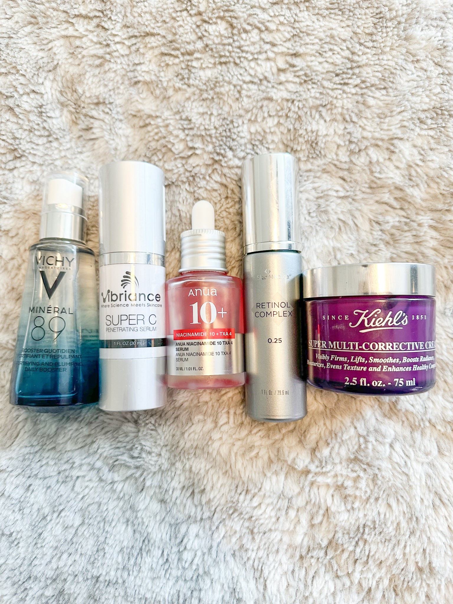 Favorite face serum and moisturizer combo