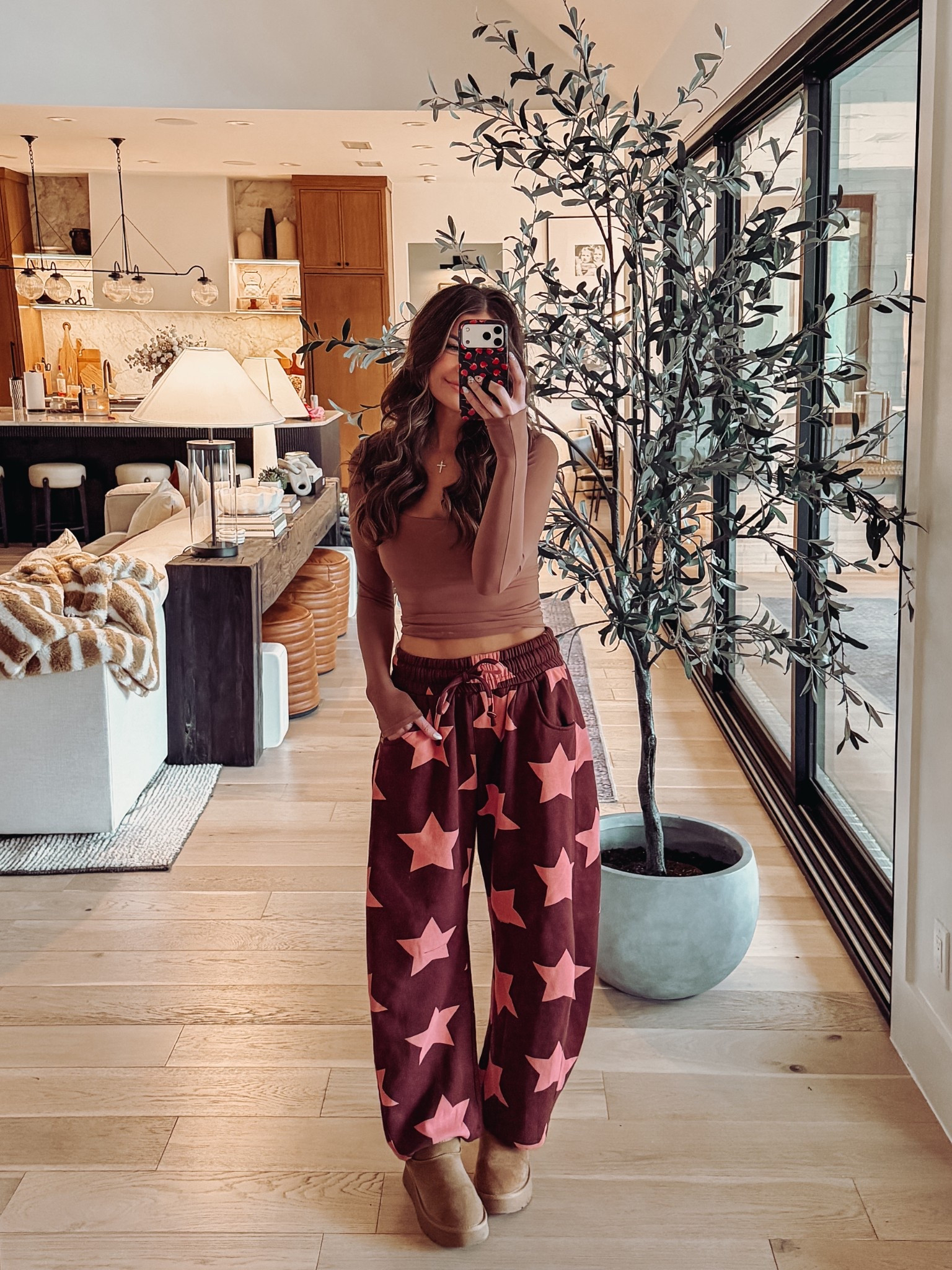 cozy monday🩷 size down in these barrel style sweatpants.. wearing XS. size XS/S in my top, true to size 

#LTKValentine #LTKootd #LTKOver40