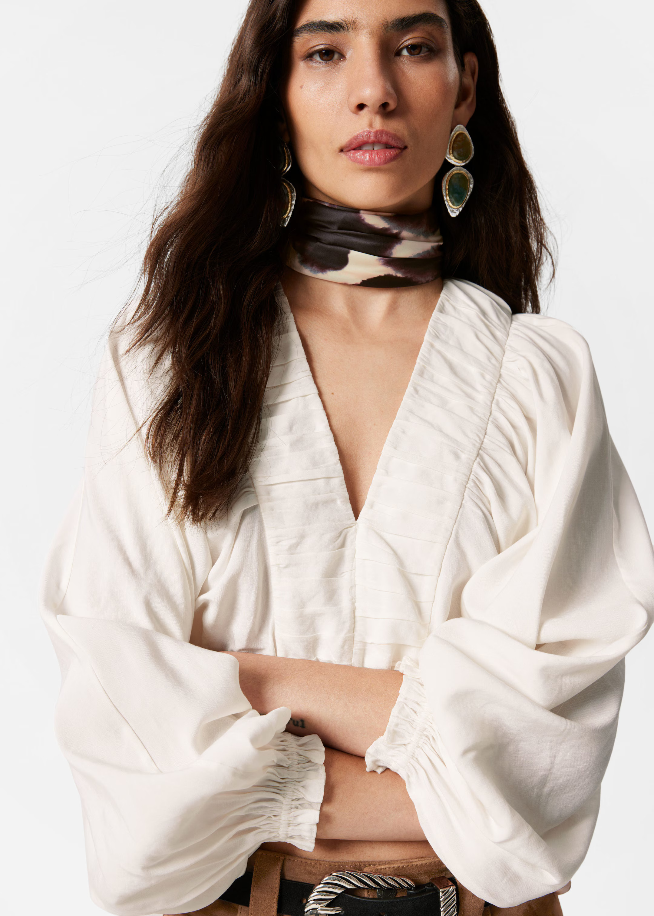 Smocked Puff-Sleeve Blouse | & Other Stories UK