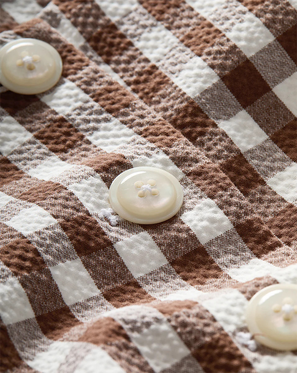 Lois Gingham Seersucker Vest | Veronica Beard