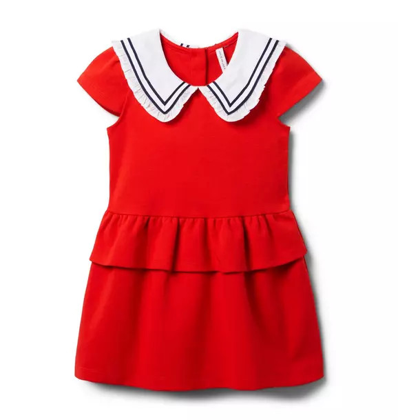 Sailor Collar Ponte Dress | Janie and Jack