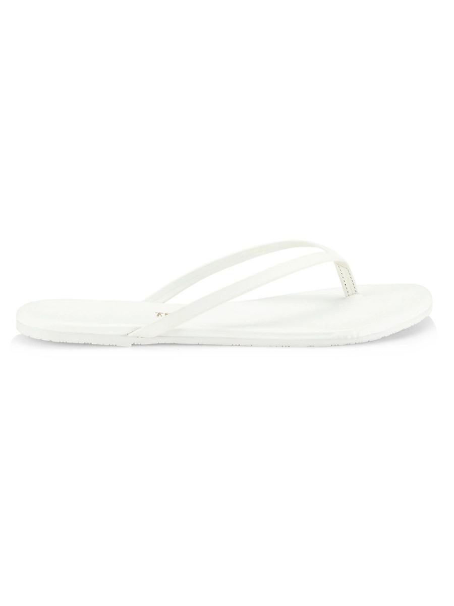 Women's Solids Leather Flip Flops - White - Size 11 | Saks Fifth Avenue