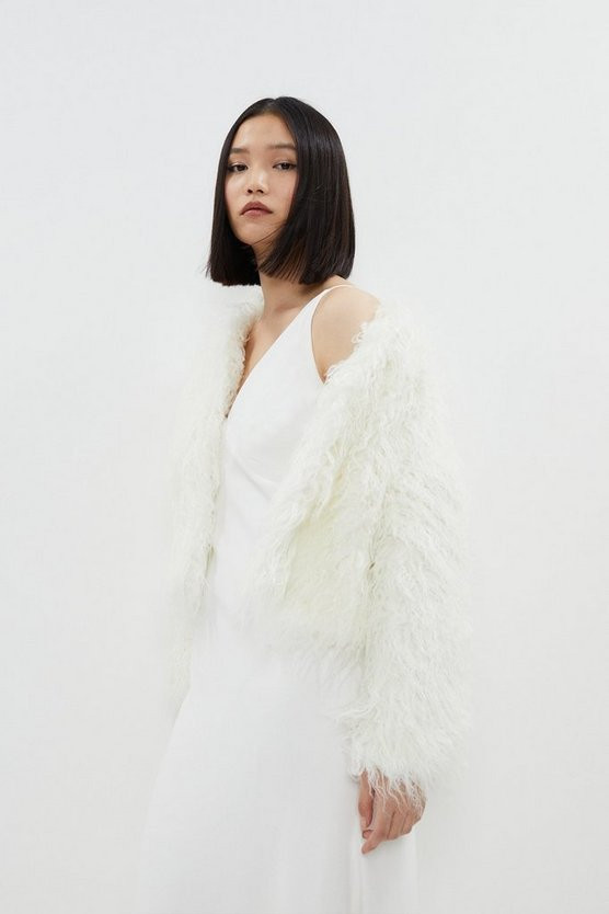 Long Faux Fur Cropped Coat | Coast UK & IE