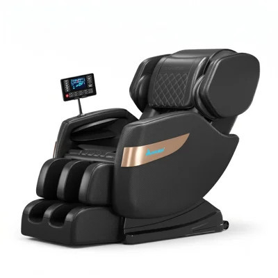 Full Body Massage Chair with Zero Gravity, Heat Therapy, 3D Air Compression, 10 Rollers, Extendable Footrest, and Bluetooth Speaker | Wayfair North America