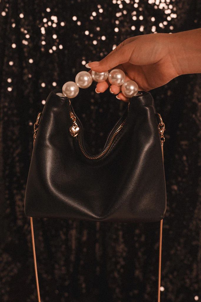 Annalise Pearl Handle Bag - Black | Petal & Pup (US)