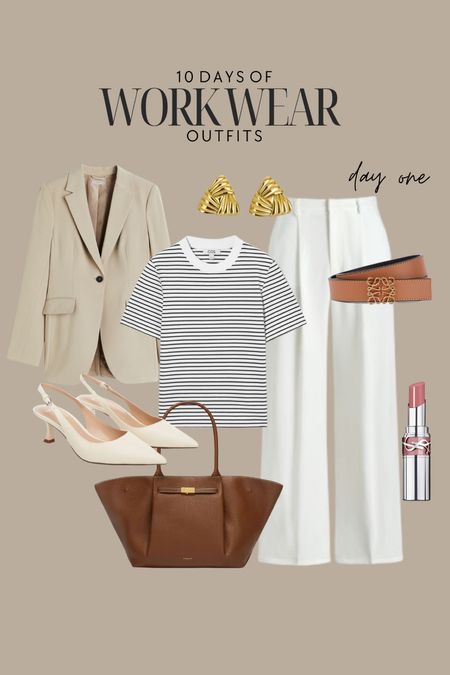 10 days of chic & minimal workwear outfits 🤍 

Workwear, office outfit, spring style, white trousers, YSL love shine, office outfit 

#LTKworkwear #LTKshoecrush #LTKstyletip