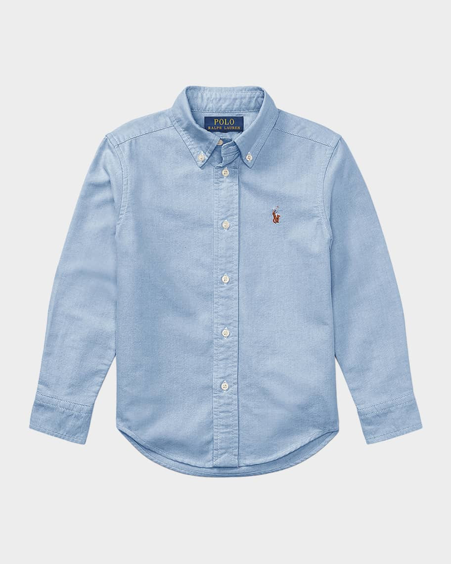 Ralph Lauren Childrenswear Boy's Oxford Sport Shirt, Size 4-7 | Neiman Marcus