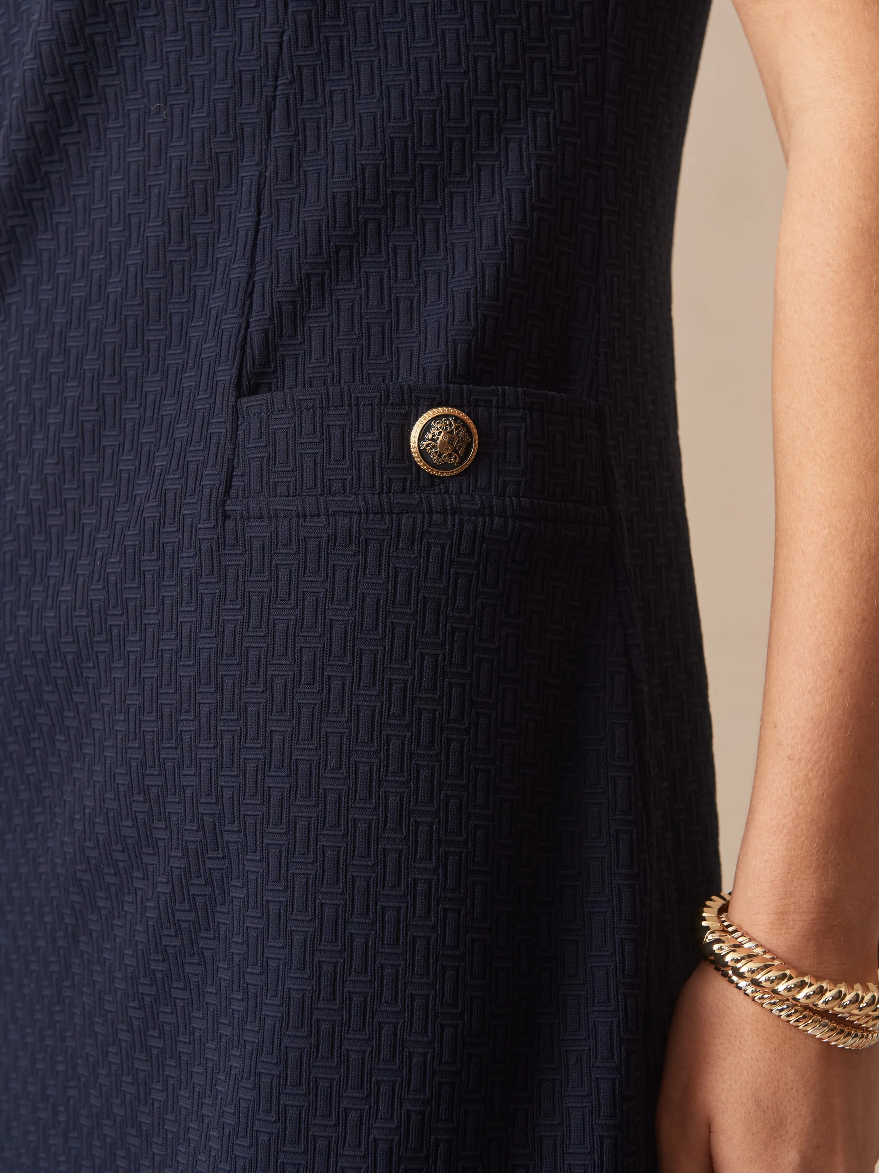 Navy Dashing Jqd Daphne Dress | Women's Dresses | J.McLaughlin | J.McLaughlin