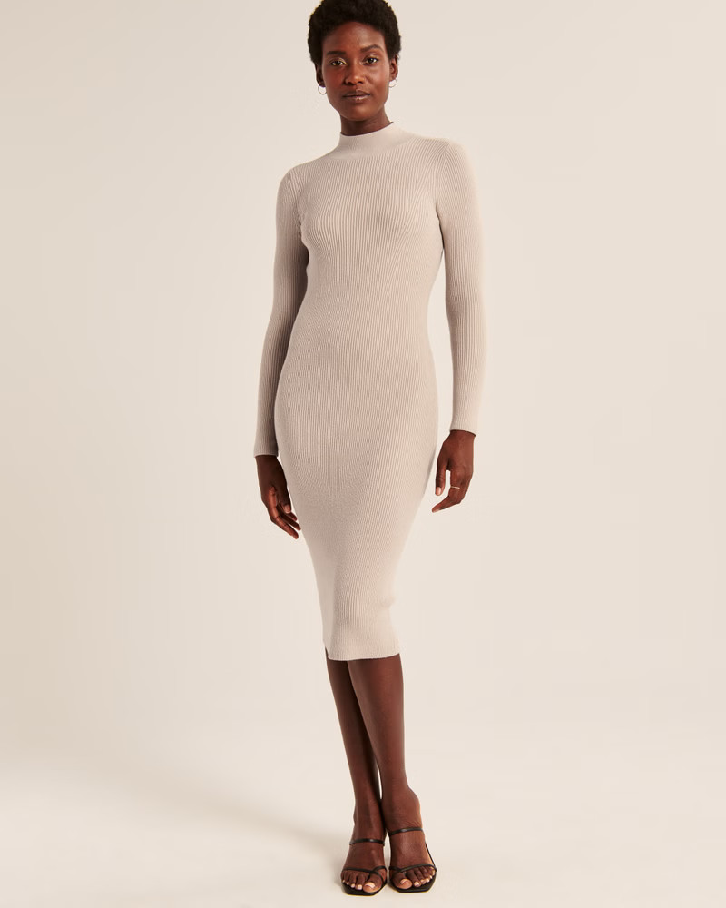 Women's Open-Back Midi Sweater Dress | Women's Dresses & Jumpsuits | Abercrombie.com | Abercrombie & Fitch (US)