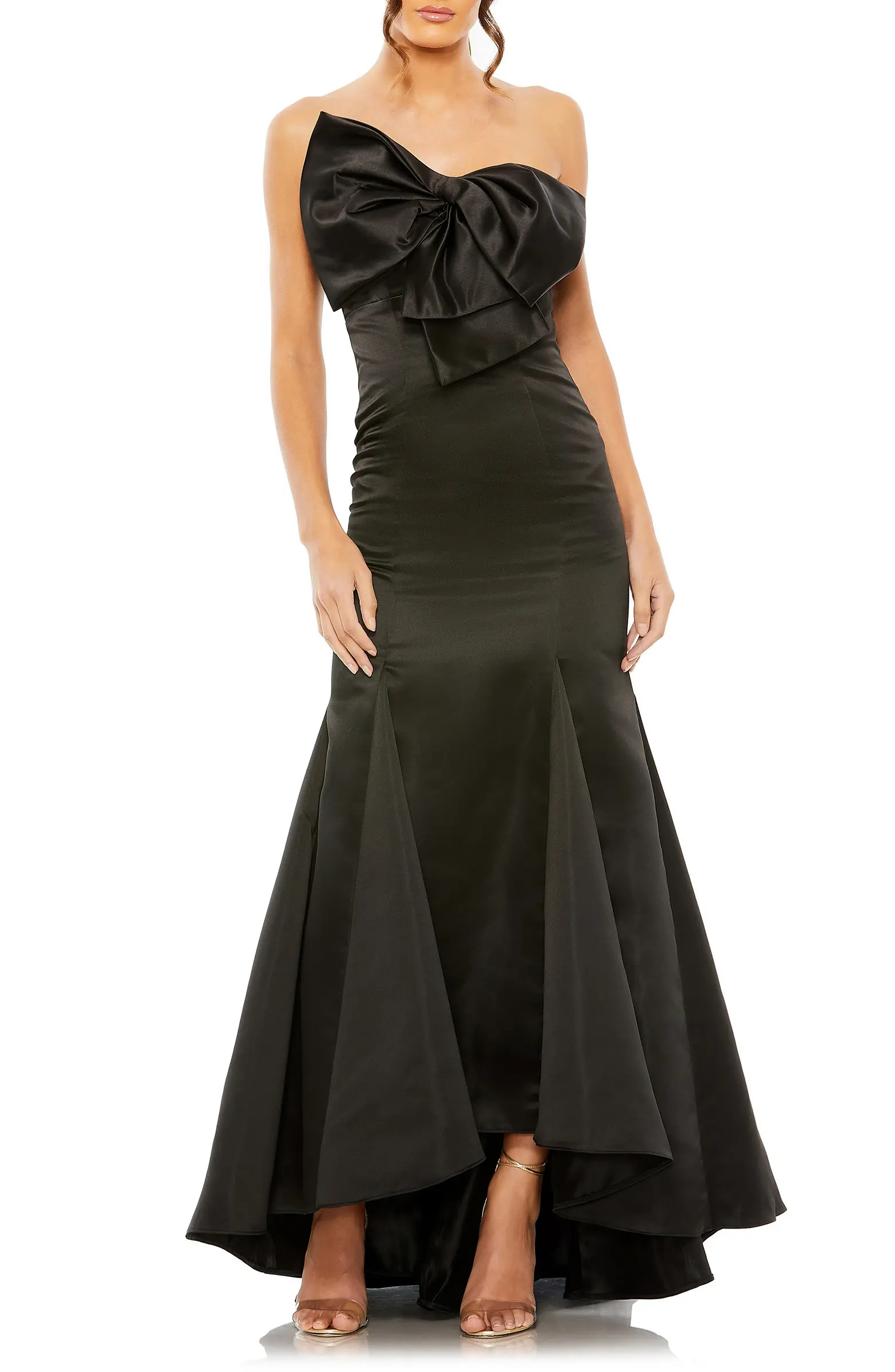 Strapless Satin Mermaid Gown | Nordstrom
