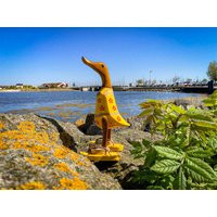 Wood Duck in A Yellow Bathing Suit With Flip Flops | Etsy (US)