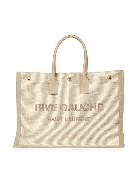 Rive Gauche Canvas Tote | Saks Fifth Avenue