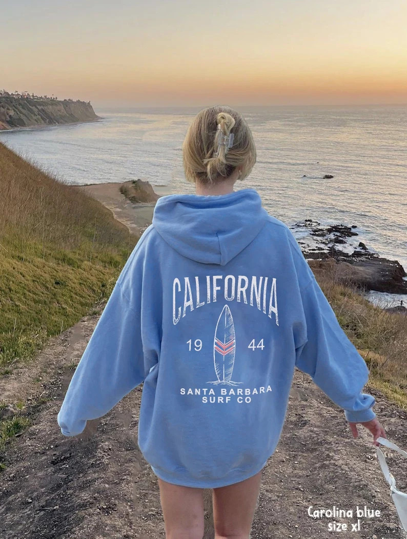 Cali Surf Sweater, Oversized Trendy Hoodie, Beach Bum Hoodie, Aesthetic Tumblr Hoodie California ... | Etsy (US)