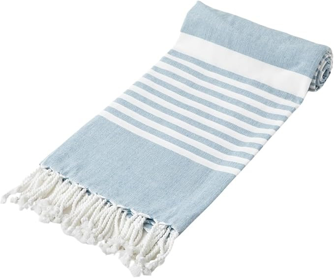 Turkish Beach Towels of Organic Cotton - Oversized Sand Free Beach Towels - Lightweight and Quick... | Amazon (US)