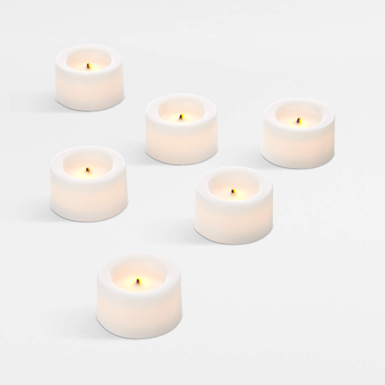 White Flameless Tea Lights + Reviews | Crate & Barrel | Crate & Barrel