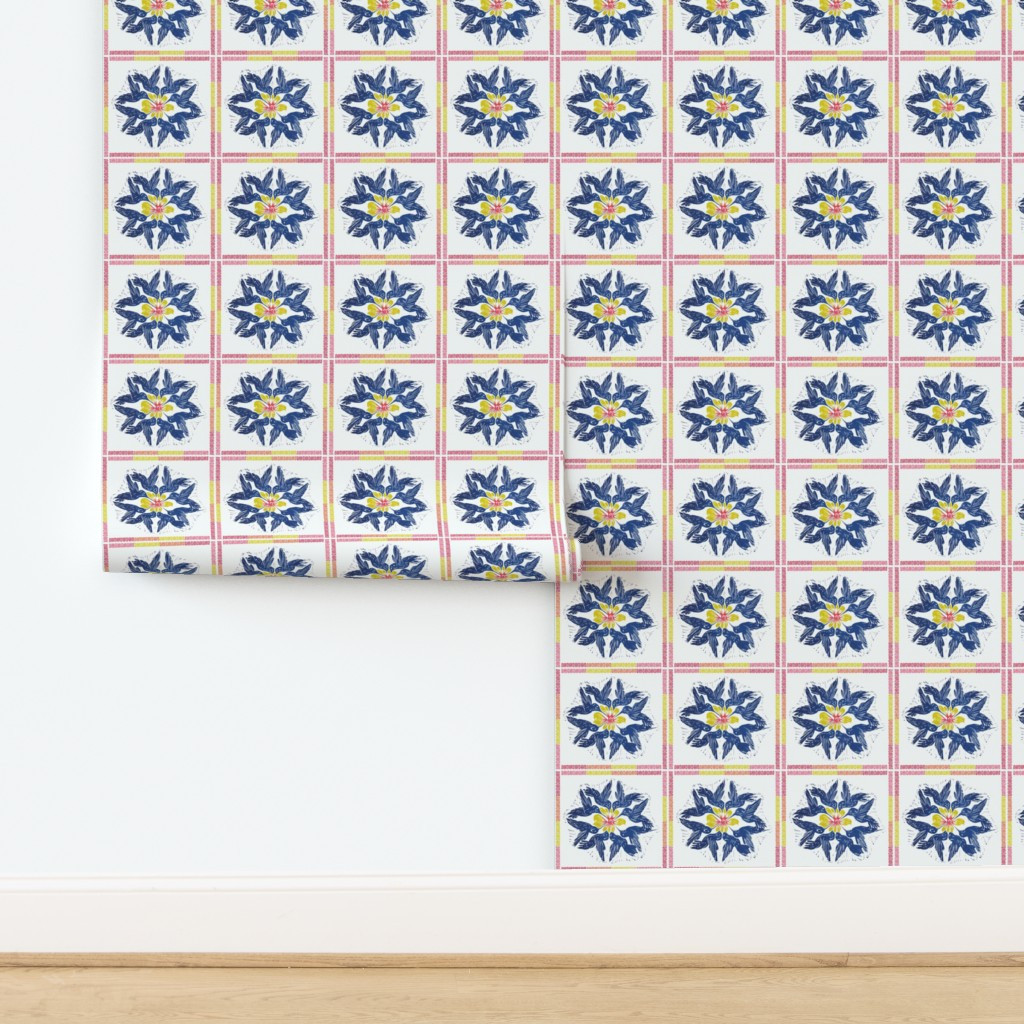 Blue fete | Spoonflower