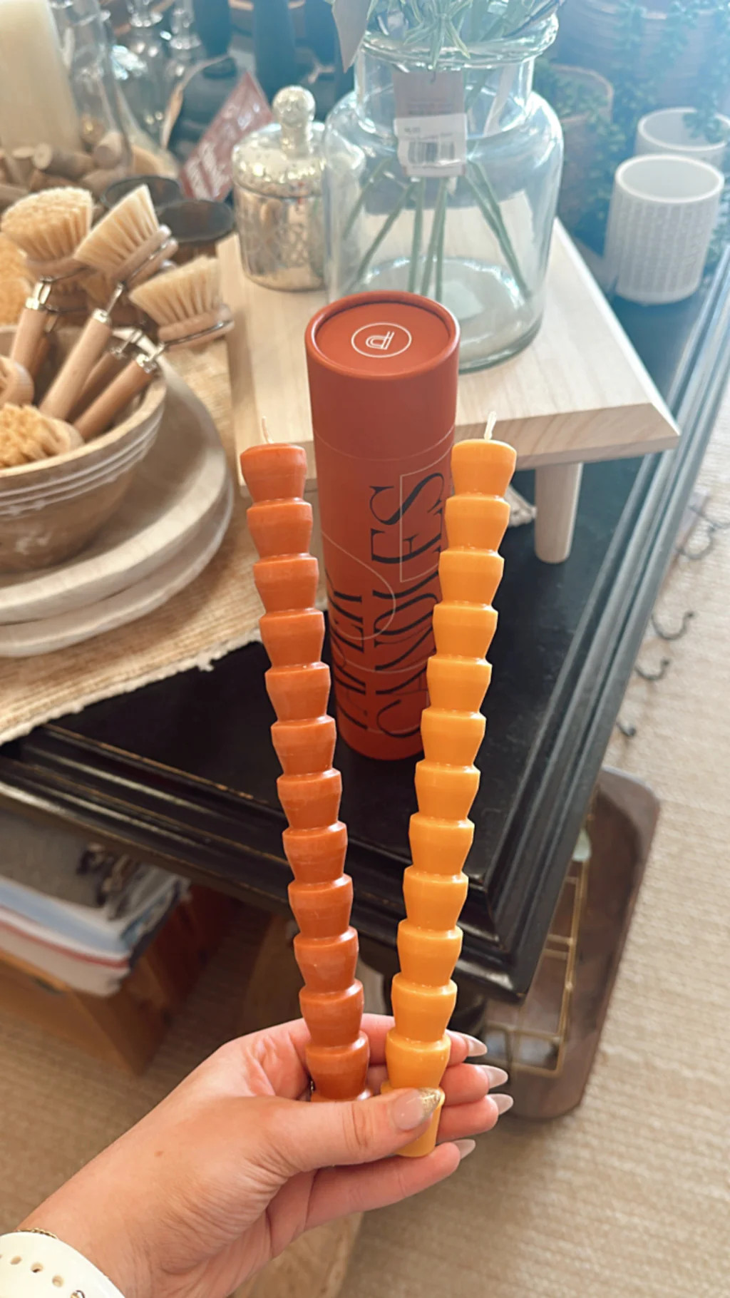 Paddywax Red + Terracotta Taper Candles - 4 Pack | Ama La Vita