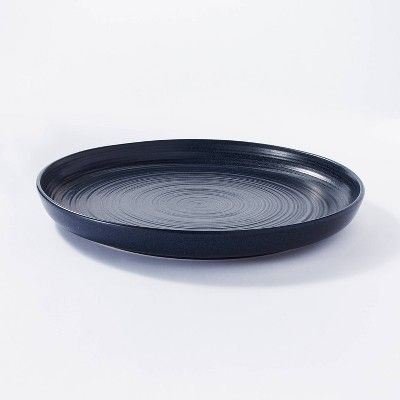 15" Stoneware Round Serving Platter Blue - Threshold™ designed with Studio McGee | Target