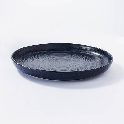 15" Stoneware Round Serving Platter Blue – Threshold™ designed with Studio McGee | Target