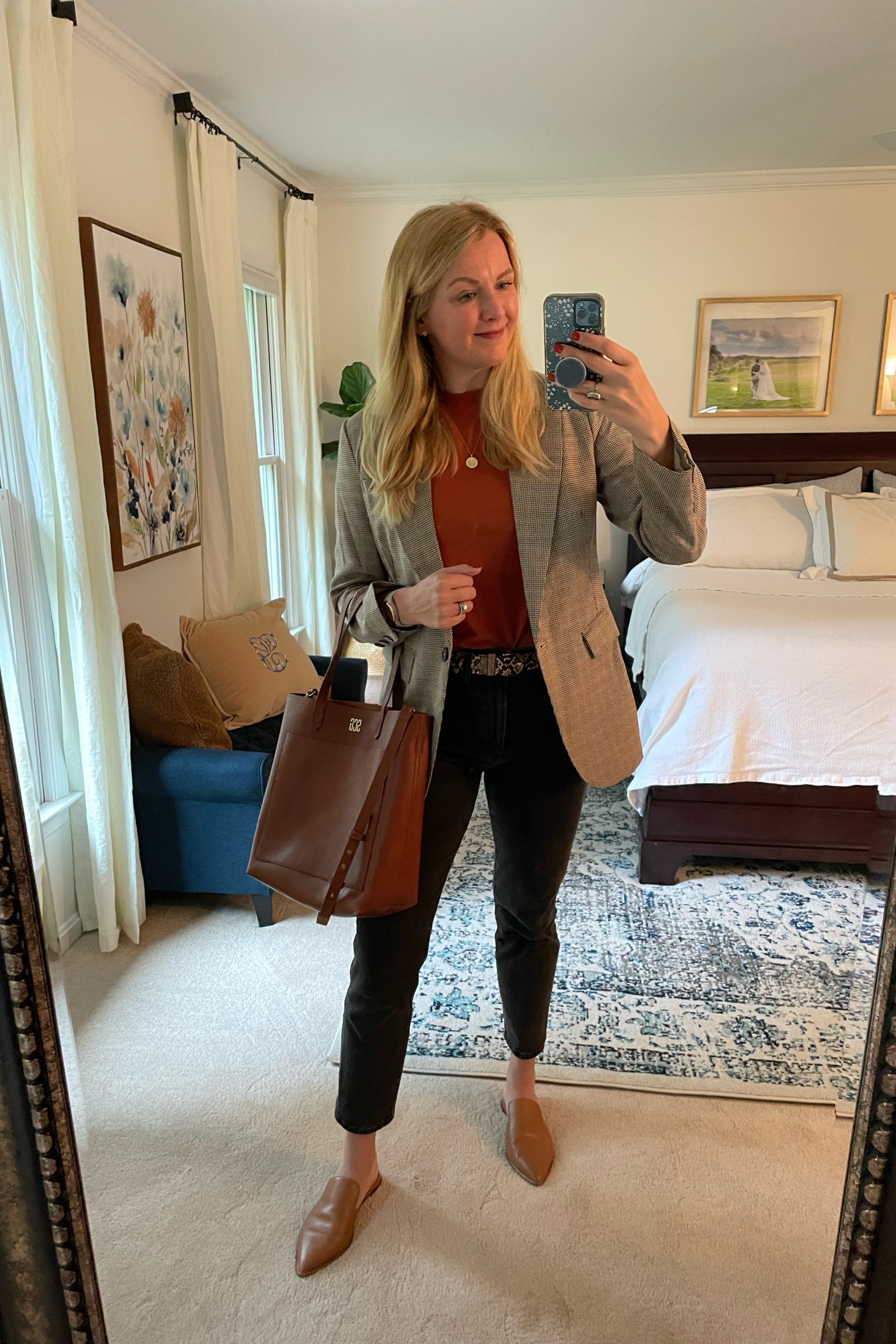 Amazon blazer on sale for Prime Day! 20% off, making it under $50. I sized up one bc my normal size was tight in the shoulders. Wearing my normal size in everything else.


#LTKsalealert #LTKunder50 #LTKSeasonal