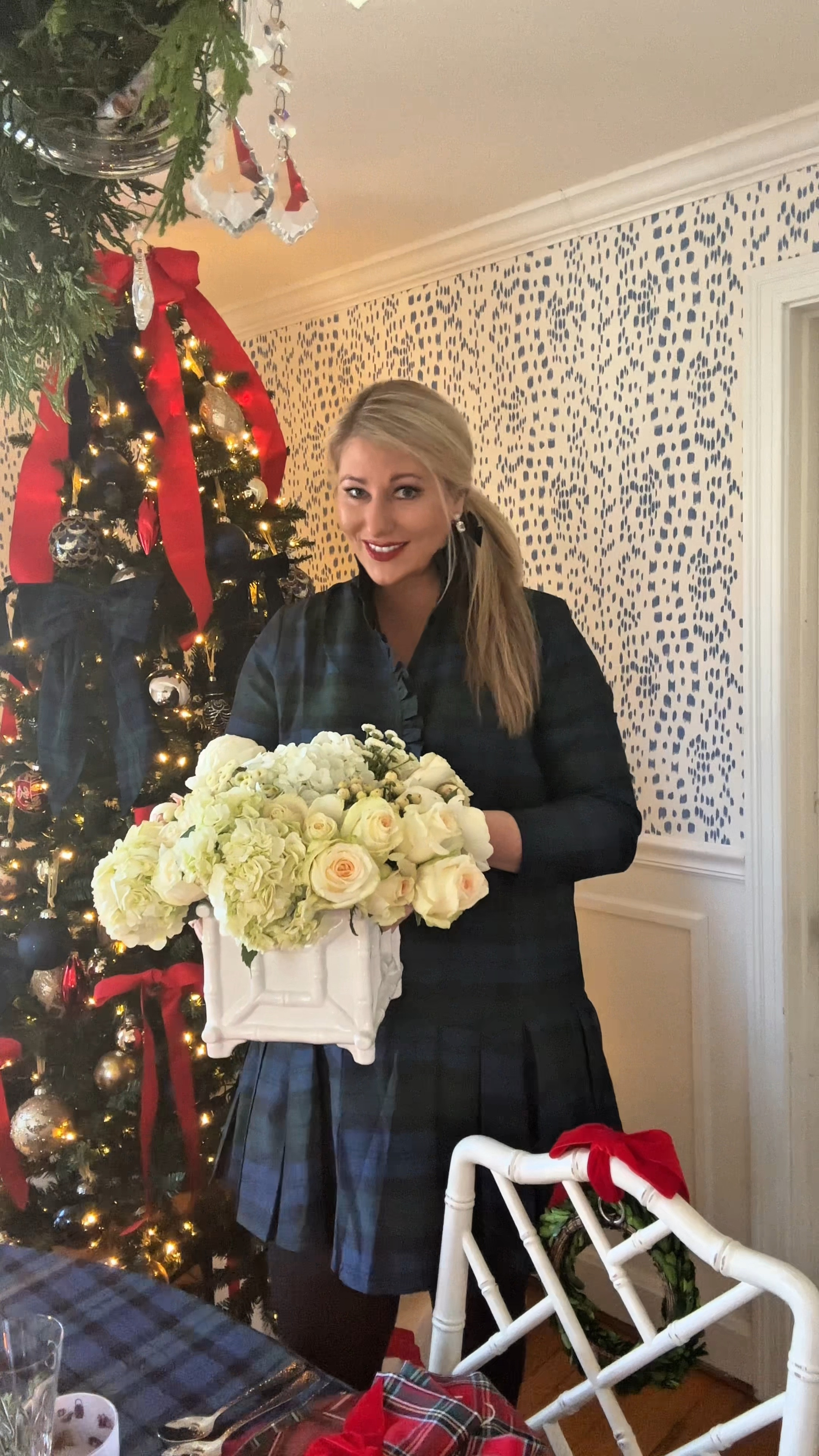 Cutest Blackwatch plaid dress with a slight stain sheen. Great holiday outfit for parties 

#LTKWatchNow #LTKOver40 #LTKHoliday