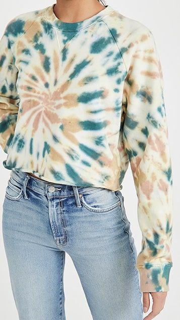 The Loafer Crop Fray Sweatshirt | Shopbop