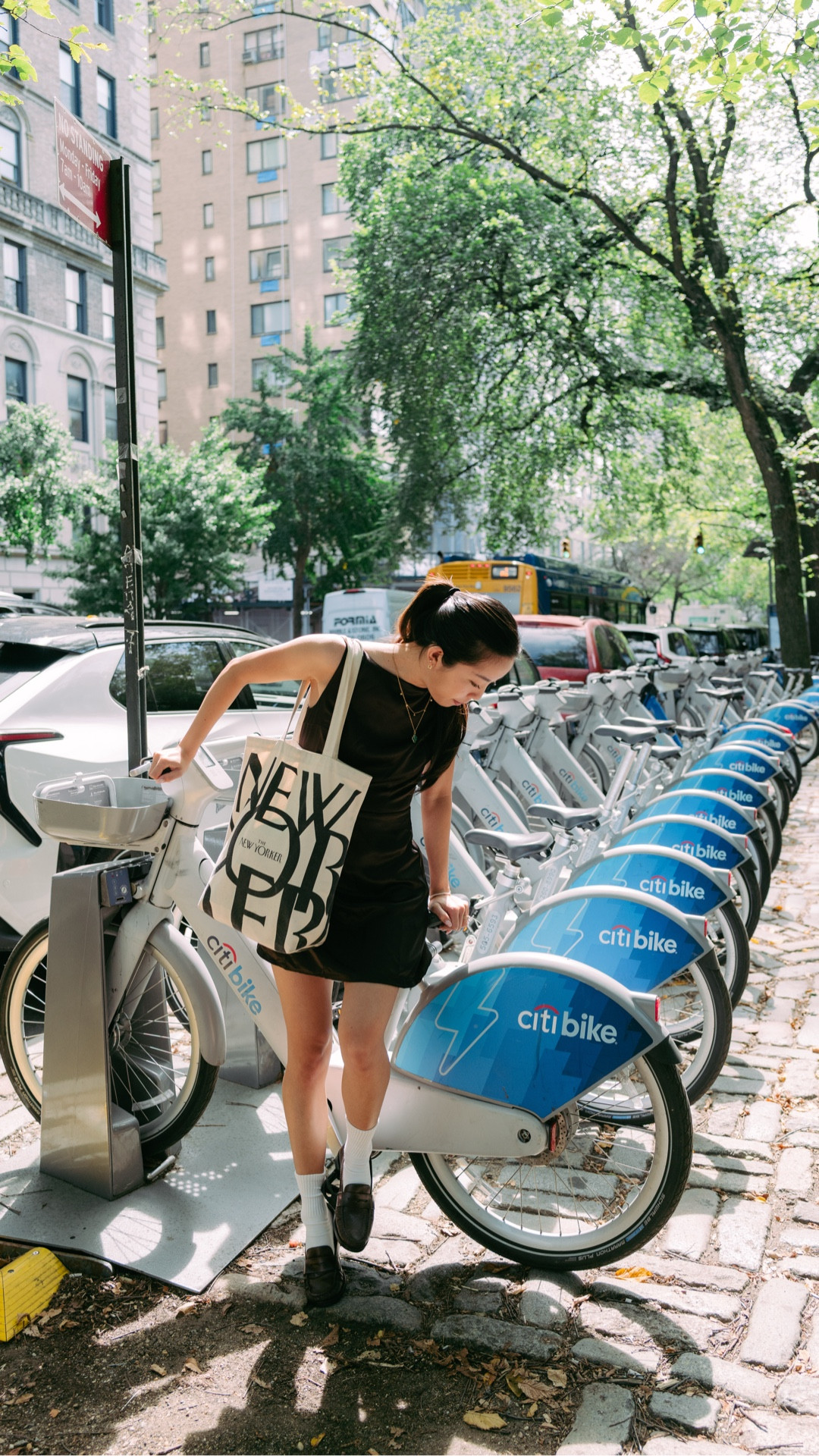 nyc late summer fit check! i did over 10k+ steps in these loafers!!!! 👞 i also adore this silk dress for an easy day out 

both are from reformation! wearing 0 in the dress (TTS) and 6 in loafers (went up 1/2 size in loafers) 

#LTKSeasonal