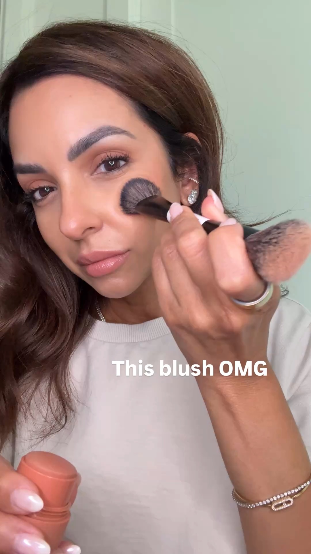 This blush formula may be one of my favorites of all time! A cream blush that has the finish of a powder blush & so silky smooth! I'm using shade 2 here!
@sephora #sephorapartner

#LTKBeauty #LTKmorningroutine #LTKgrwm