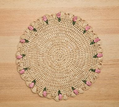Tulip Edged Handwoven Placemat, Set of 4 | Pottery Barn (US)