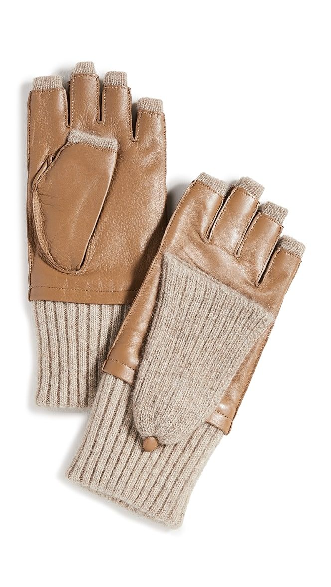Leather & Cashmere Gloves | Shopbop