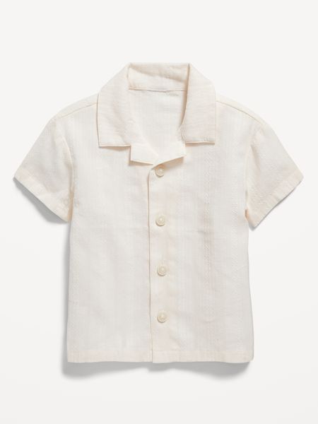 Textured Dobby Camp Shirt for Baby | Old Navy (US)