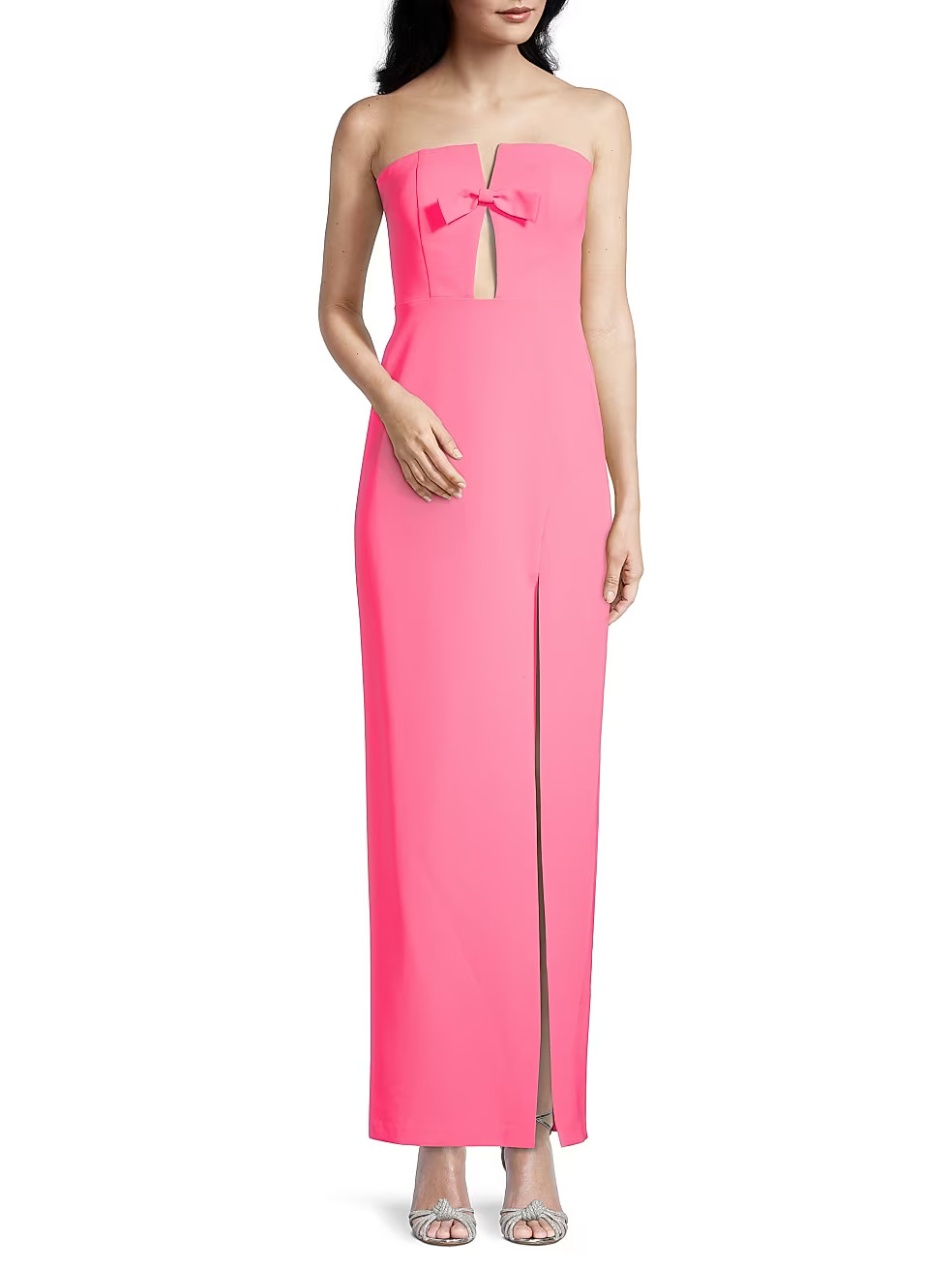Cut-Out Crepe Column Gown | Saks Fifth Avenue