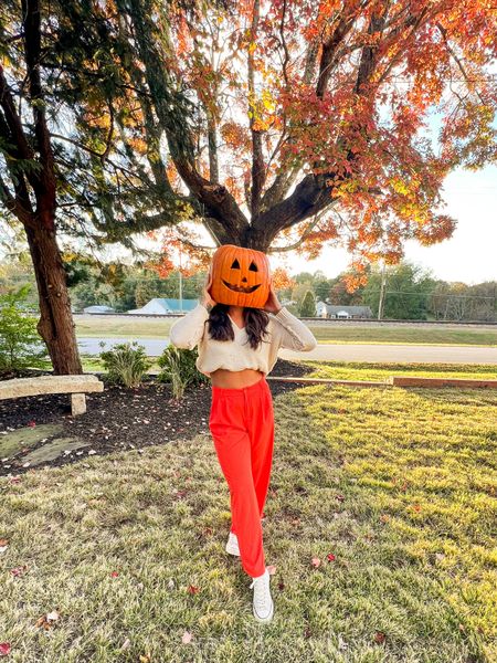 Orange trousers are perfect for fall 🎃 

#LTKunder50 #LTKHalloween #LTKSeasonal