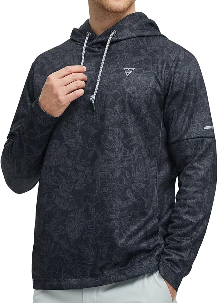 Hoodies for Men Golf Fleece Hooded Sweatshirts Dry Fit Athletic Lightweight Casual Midlayer Mens ... | Amazon (US)