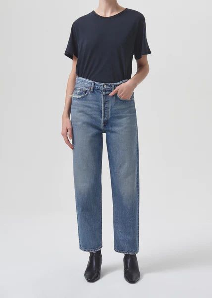 90's Crop Mid Rise Straight in Hooked | AGOLDE