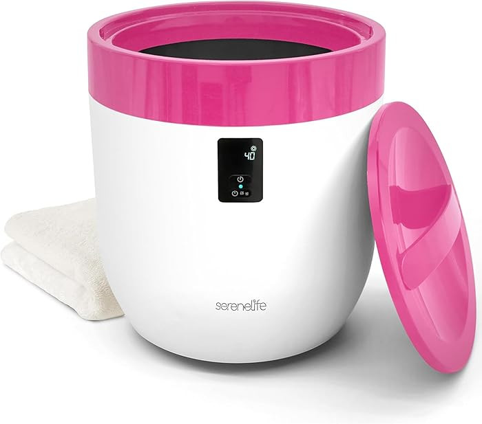 SereneLife Counter Towel Warmer Bucket - with Customized Fragrance for Spa and Bathroom, Luxury H... | Amazon (US)