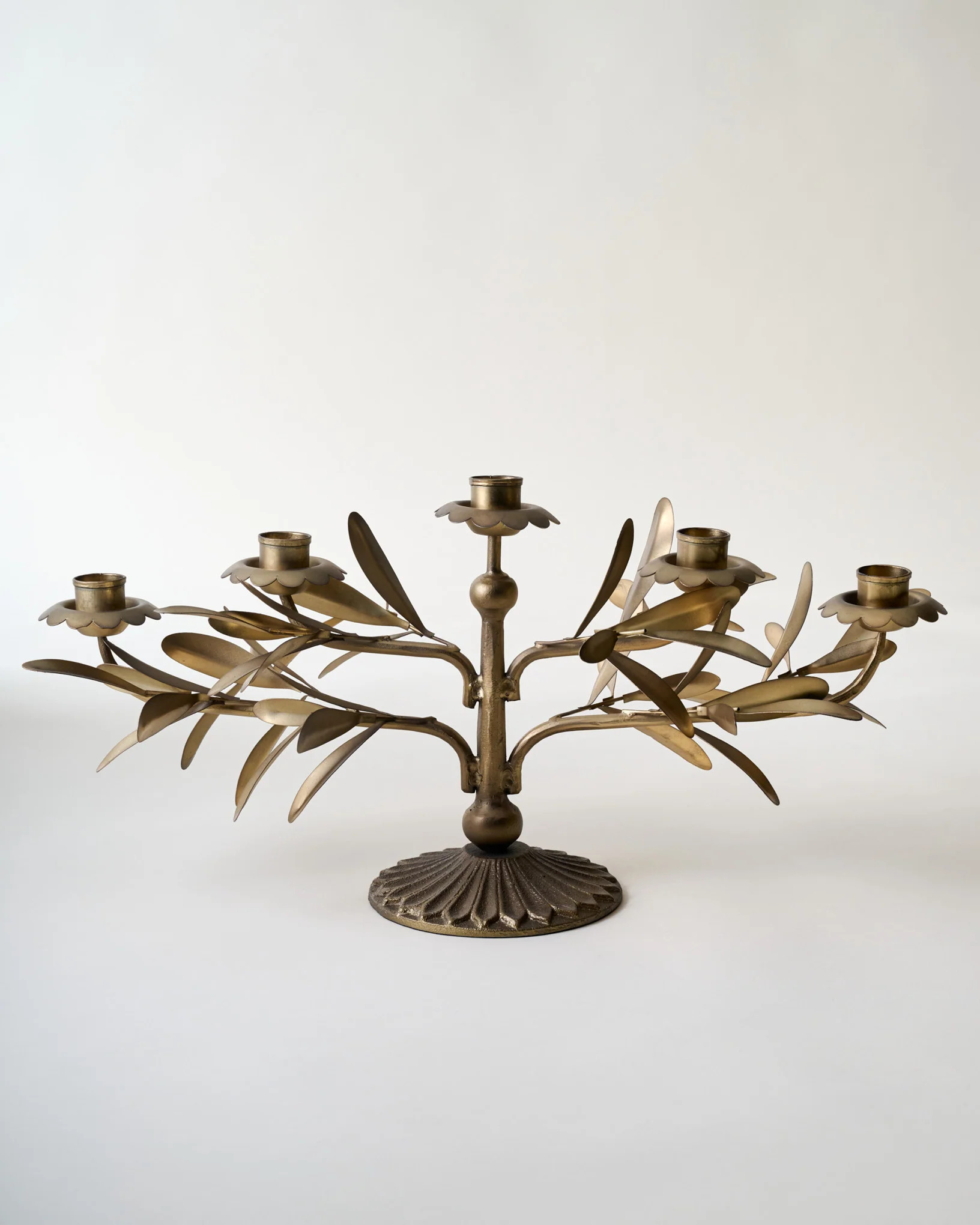 Gracie Candelabra, Antique Brass | Magnolia