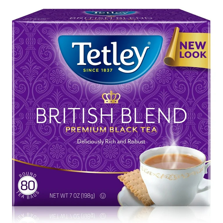 Tetley British Blend Premium Black Tea, 80 Count Tea Bags | Walmart (US)
