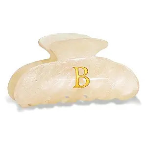 Acrylic Letter Hair Clips for Women - Monogram Hair Claw Alphabet Large Hair Clip, Fashion Glitte... | Amazon (US)