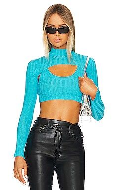 superdown Faye Shrug Set in Blue from Revolve.com | Revolve Clothing (Global)