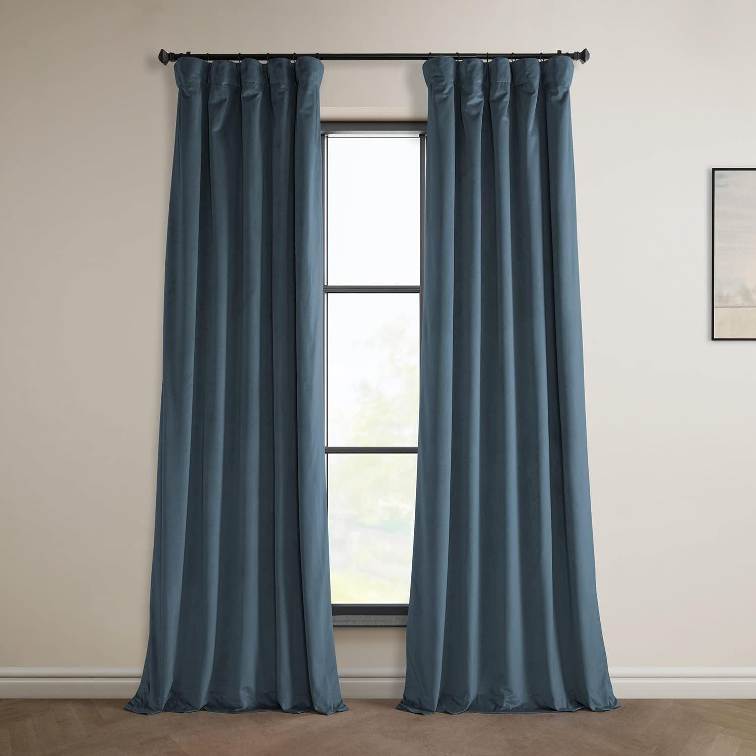 HPD Half Price Drapes Heritage Plush Velvet Curtains 84 Inches Long Room Darkening Curtains for B... | Amazon (US)