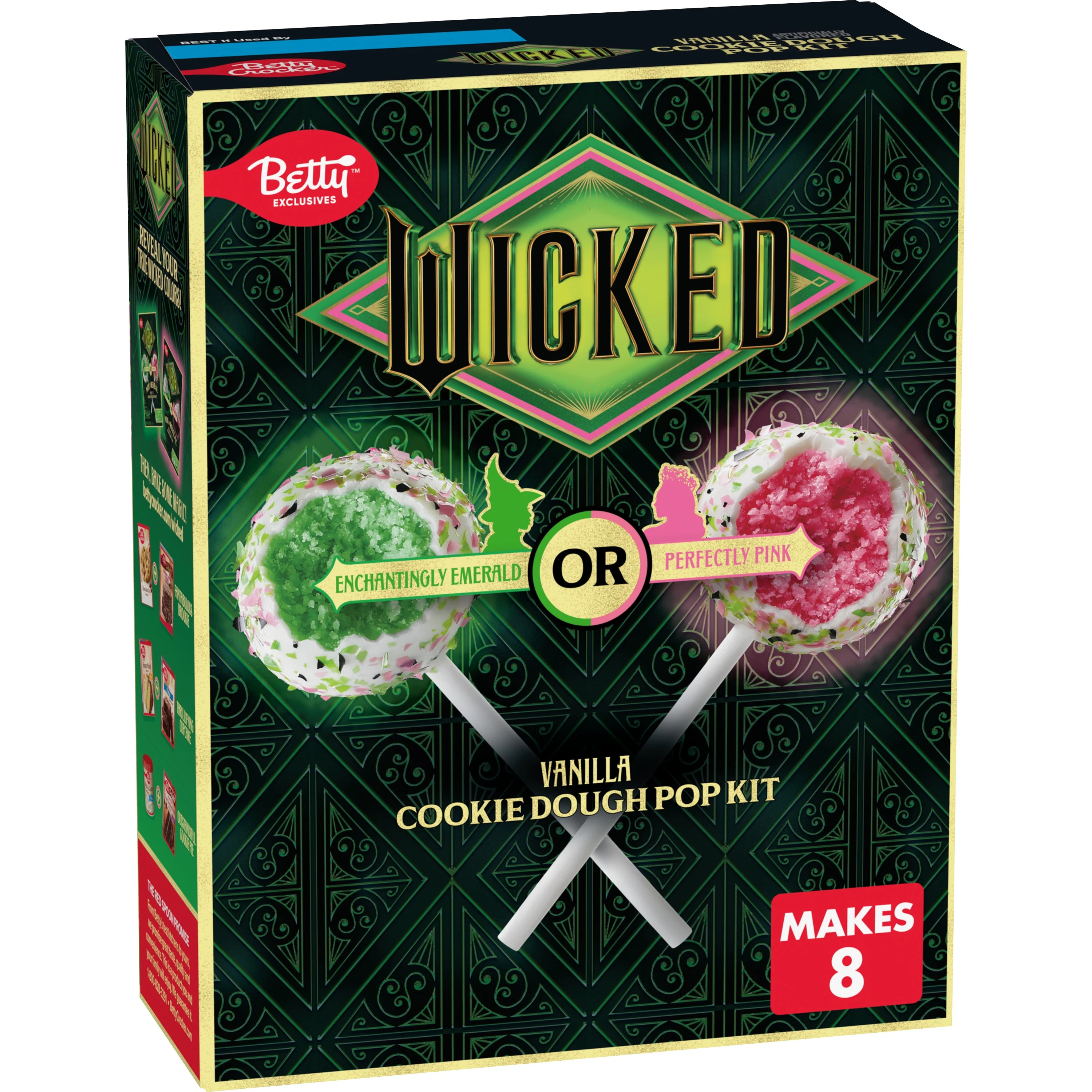 Betty Crocker Wicked Cookie Dough Pop Kit, Color Changing, Makes 8 Pops, 9.2 oz | Walmart (US)