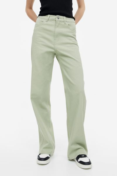 Wide-leg Twill Pants | H&M (US + CA)