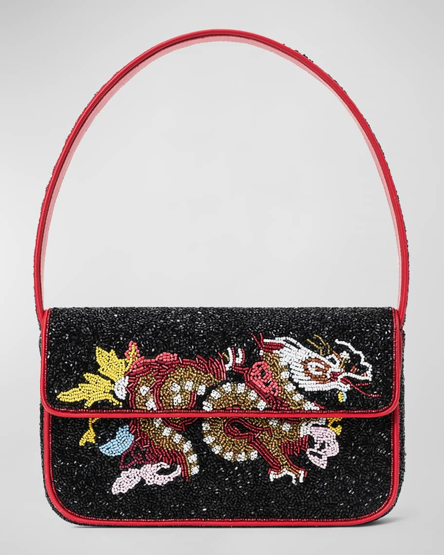 STAUD Tommy Floral Shoulder Bag | Neiman Marcus