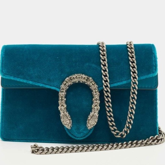 🎁 Gucci Super Mini Dionysus Velvet Teal | Poshmark