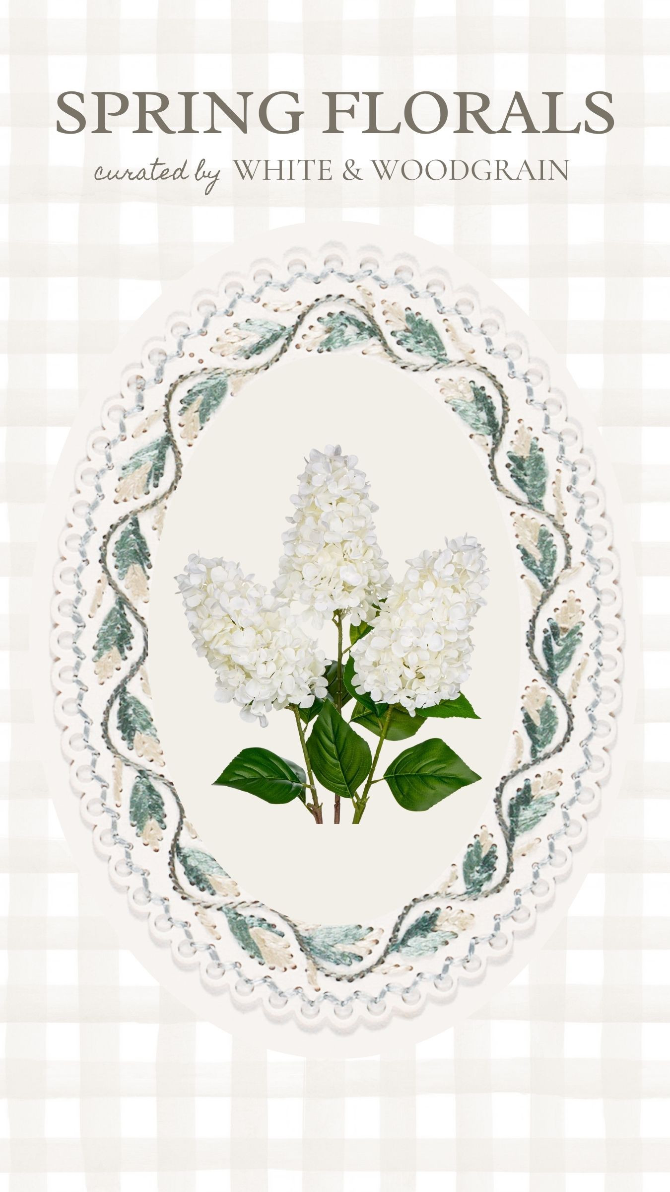 These white hydrangea stems come in a set of 3. They look just like the white wedding hydrangeas we planted in front of our farmhouse. They're shaped like a panicle hydrangea and would be so pretty styled for spring! 

#LTKSeasonal #LTKHome