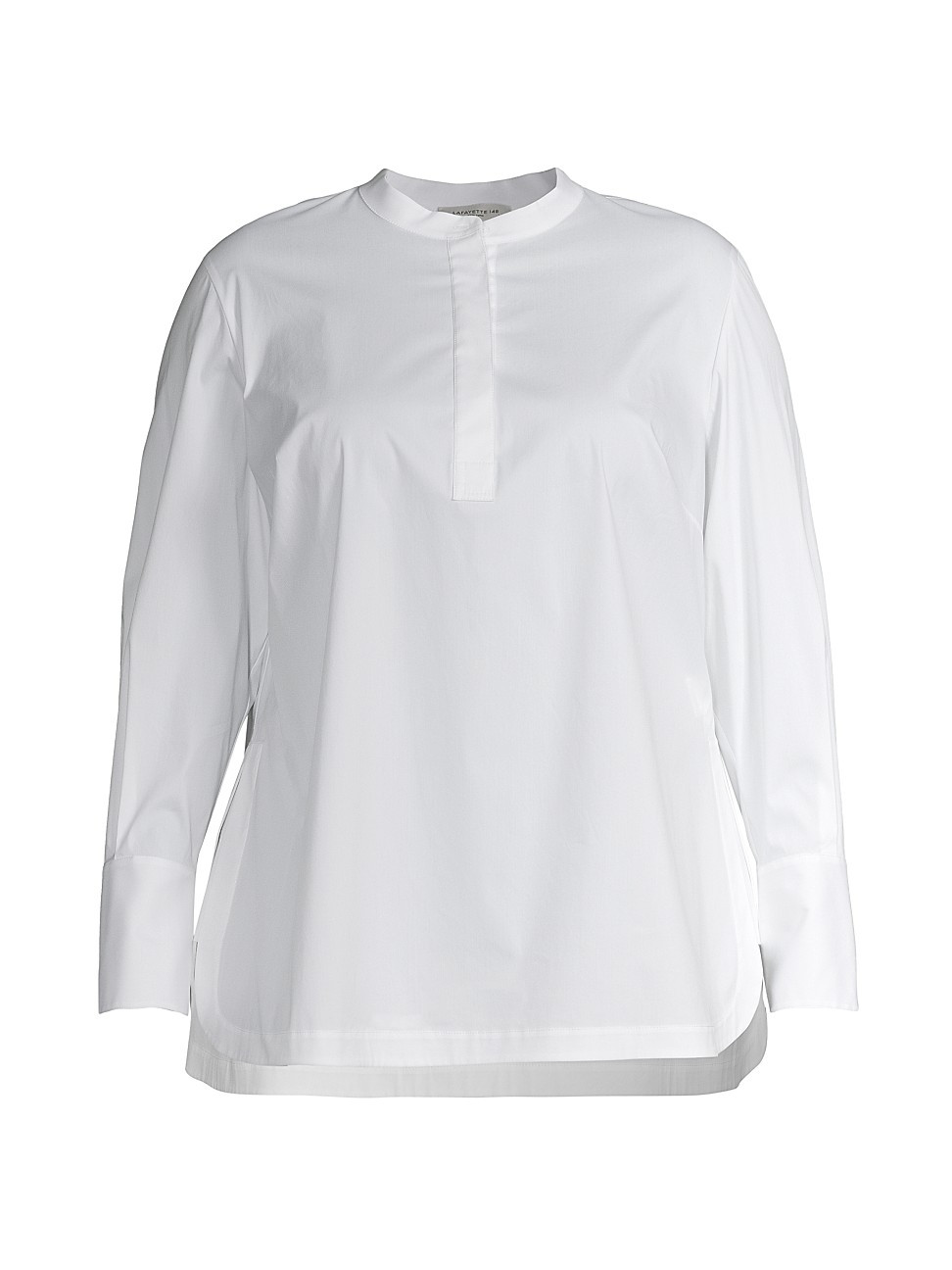 Lafayette 148 New York, Plus Size Women's Axler Tunic Shirt - White - Size XL | Saks Fifth Avenue