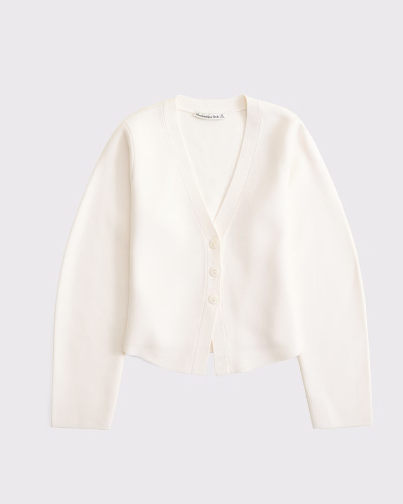 LuxeLoft Rounded Sleeve Cardigan | Abercrombie & Fitch (US)