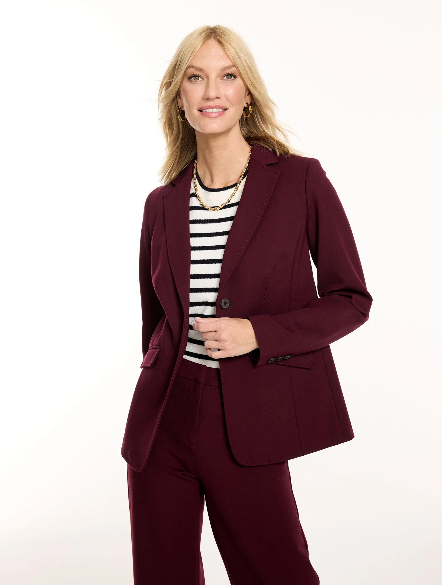 Polished Ponte Blazer | Talbots
