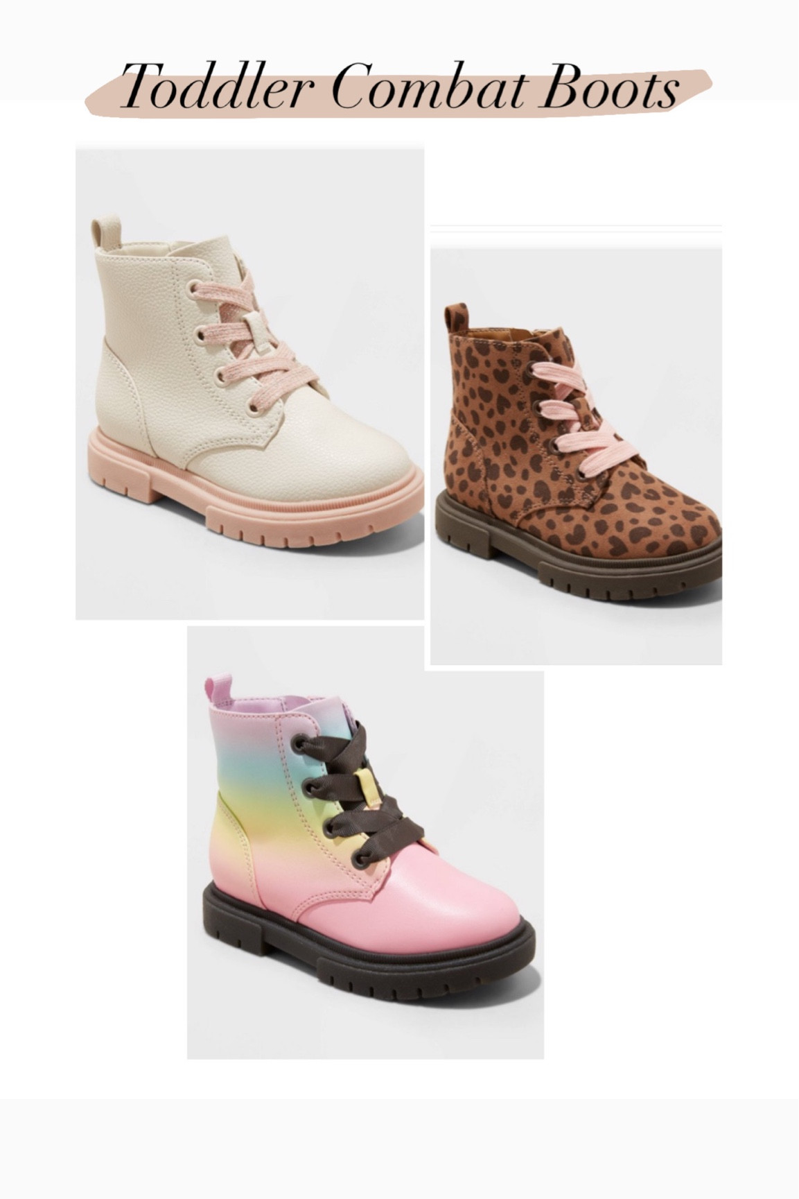 Toddler girl combat boots on sale 

#LTKshoecrush #LTKfamily #LTKkids